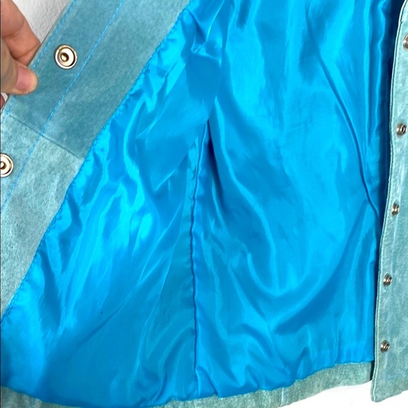 Live a Little Blue Blazer Suede-Like Jacket - Picture 11 of 16